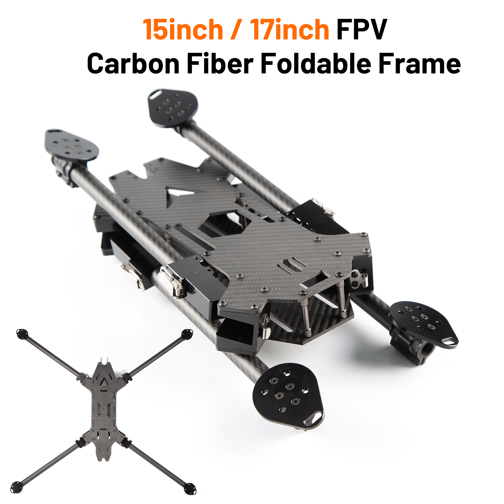 Fpv Drone Kit - 15인치/17인치 FPV 카본 파이버 접이식 프레임