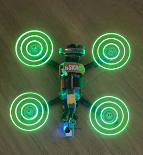 Fpv Drone Bag - Gemfan 달빛 LED 소품 프로펠러 세트,