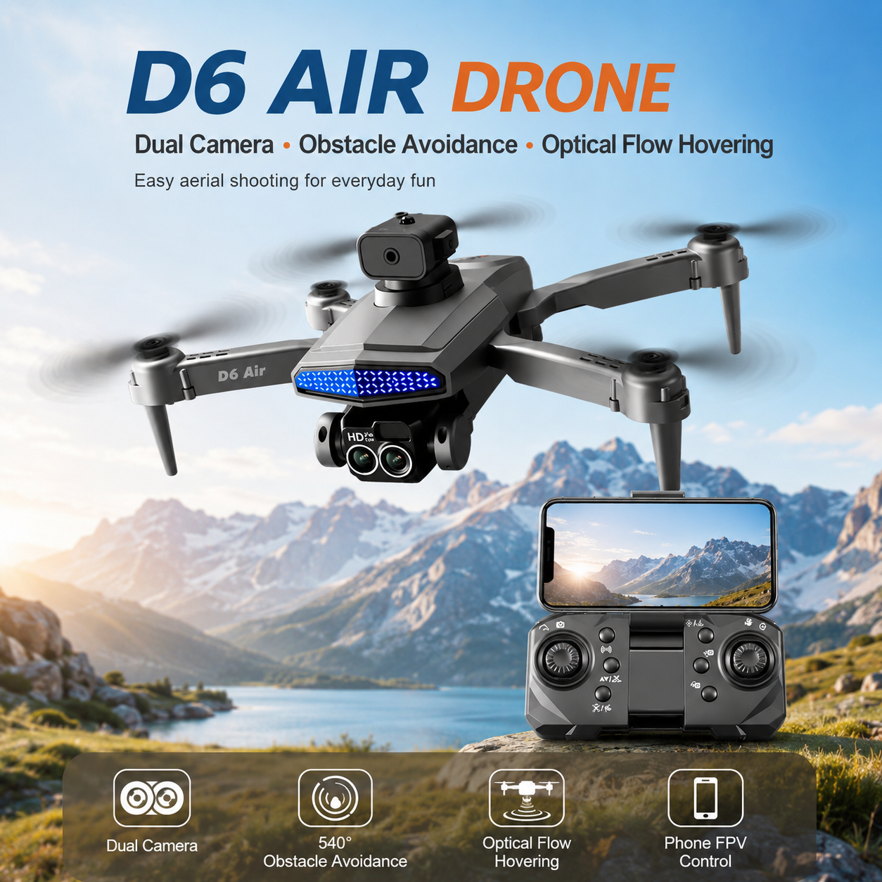 Fpv Drone Bag - ZNLYRION D6 에어 폴더블 RC 드론