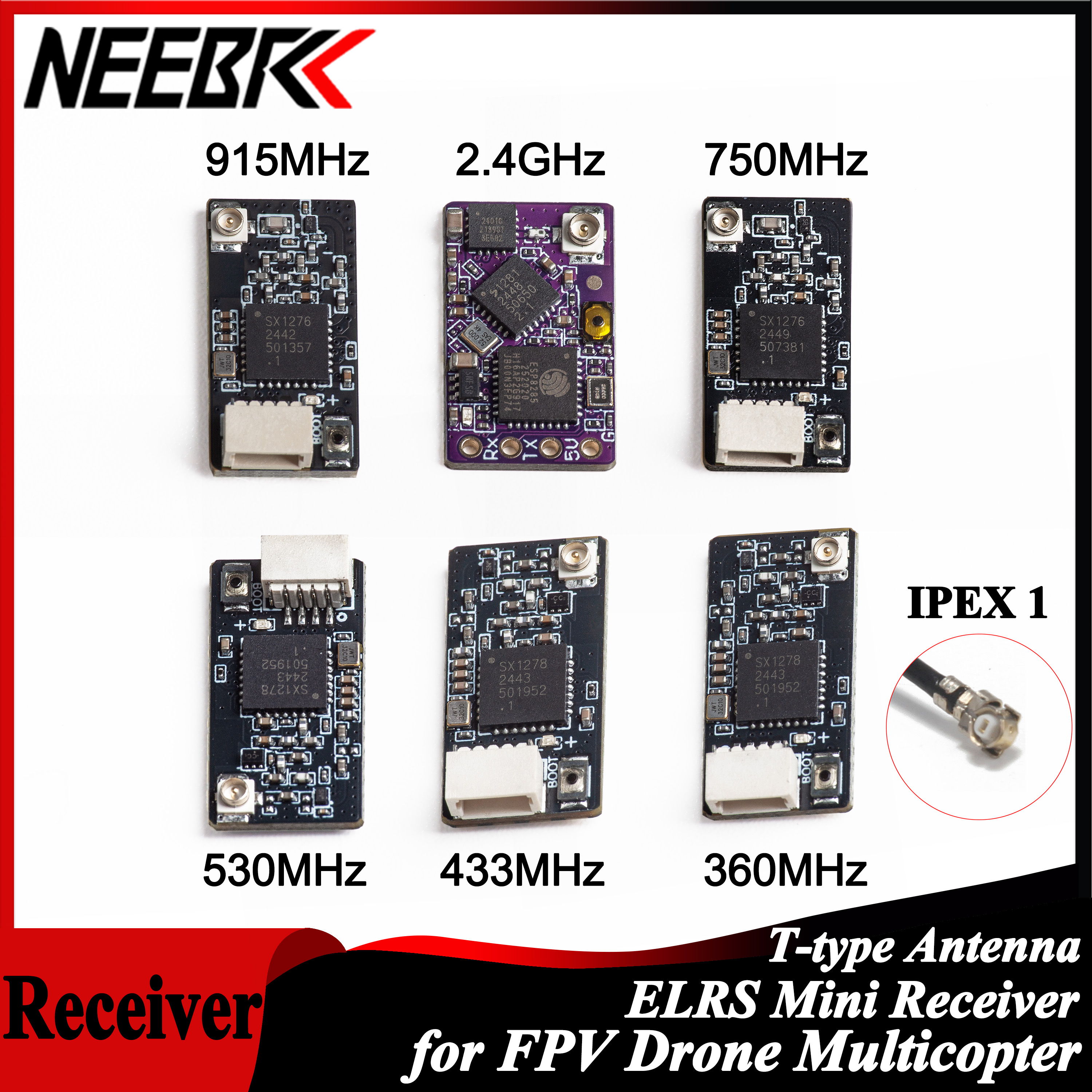 Fpv Drone Quadcopter - NEEBRC ELRS 2.4G/915Mhz/360Mhz/433MHz/530MHz/750Mhz RX 장거리 ExpressLRS