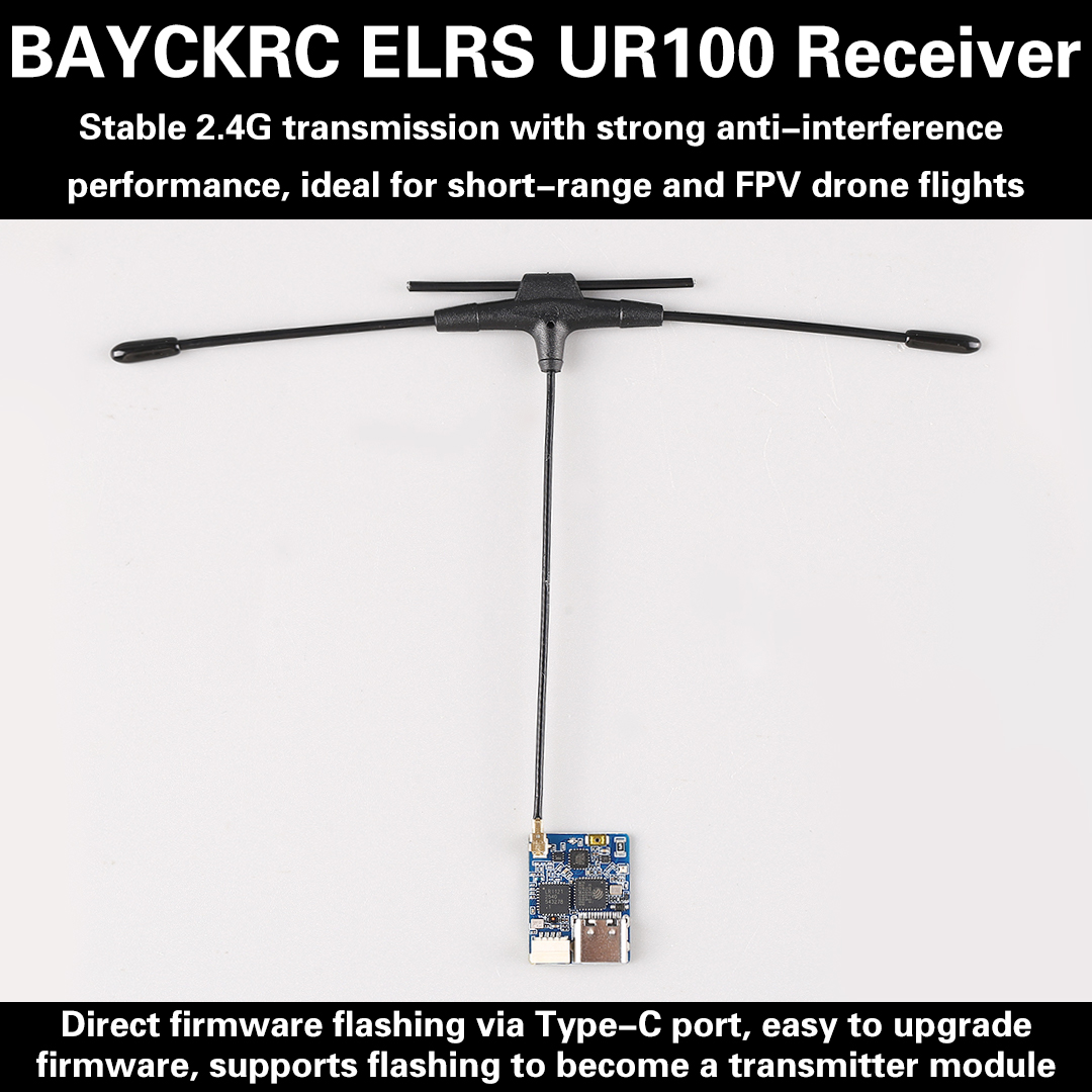 Fpv Drone Frame - BAYCKRC UR100 ExpressLRS 듀얼 밴드 2.4GHz