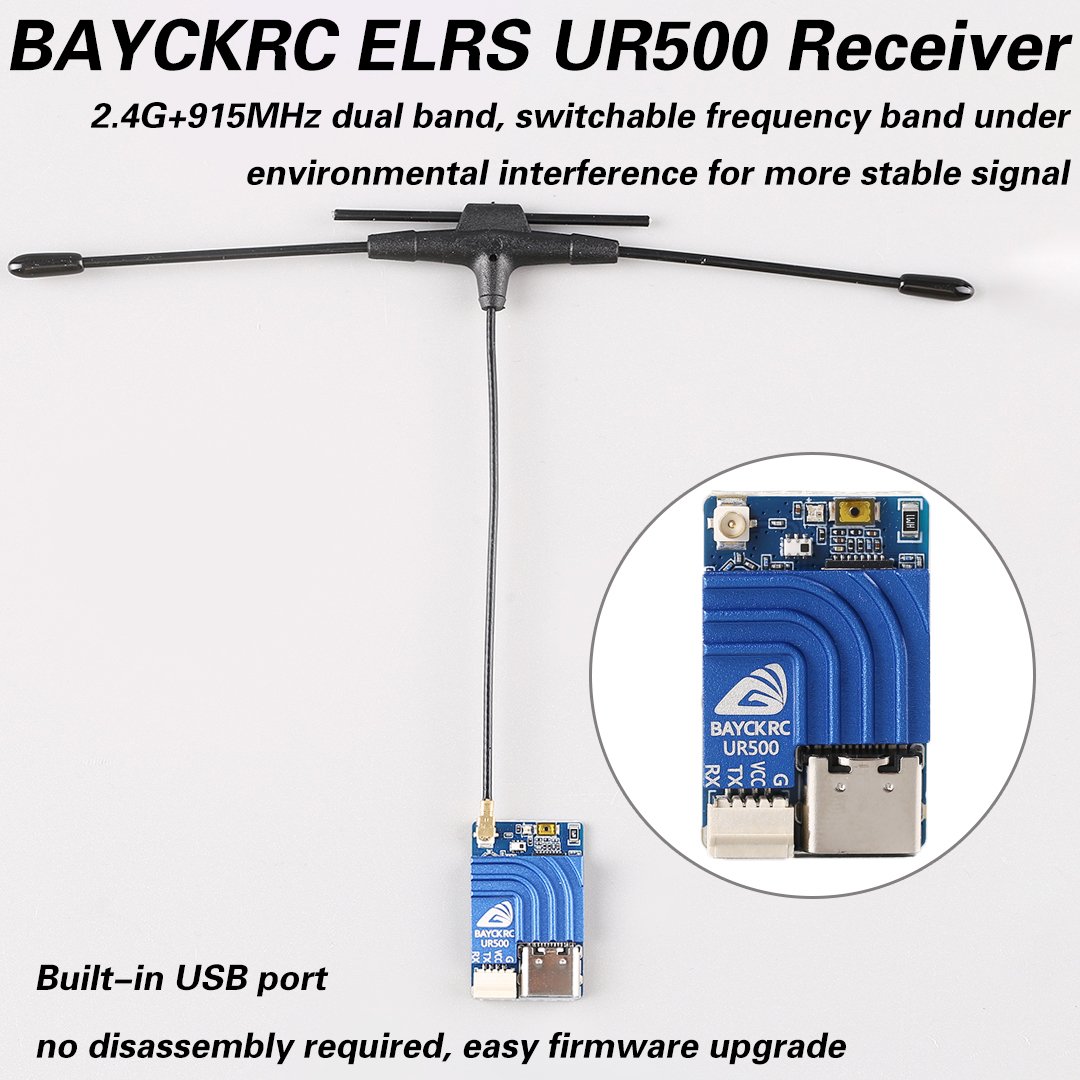 Fpv Drone Frame - BAYCKRC UR500 ELRS RX 500mW 듀얼