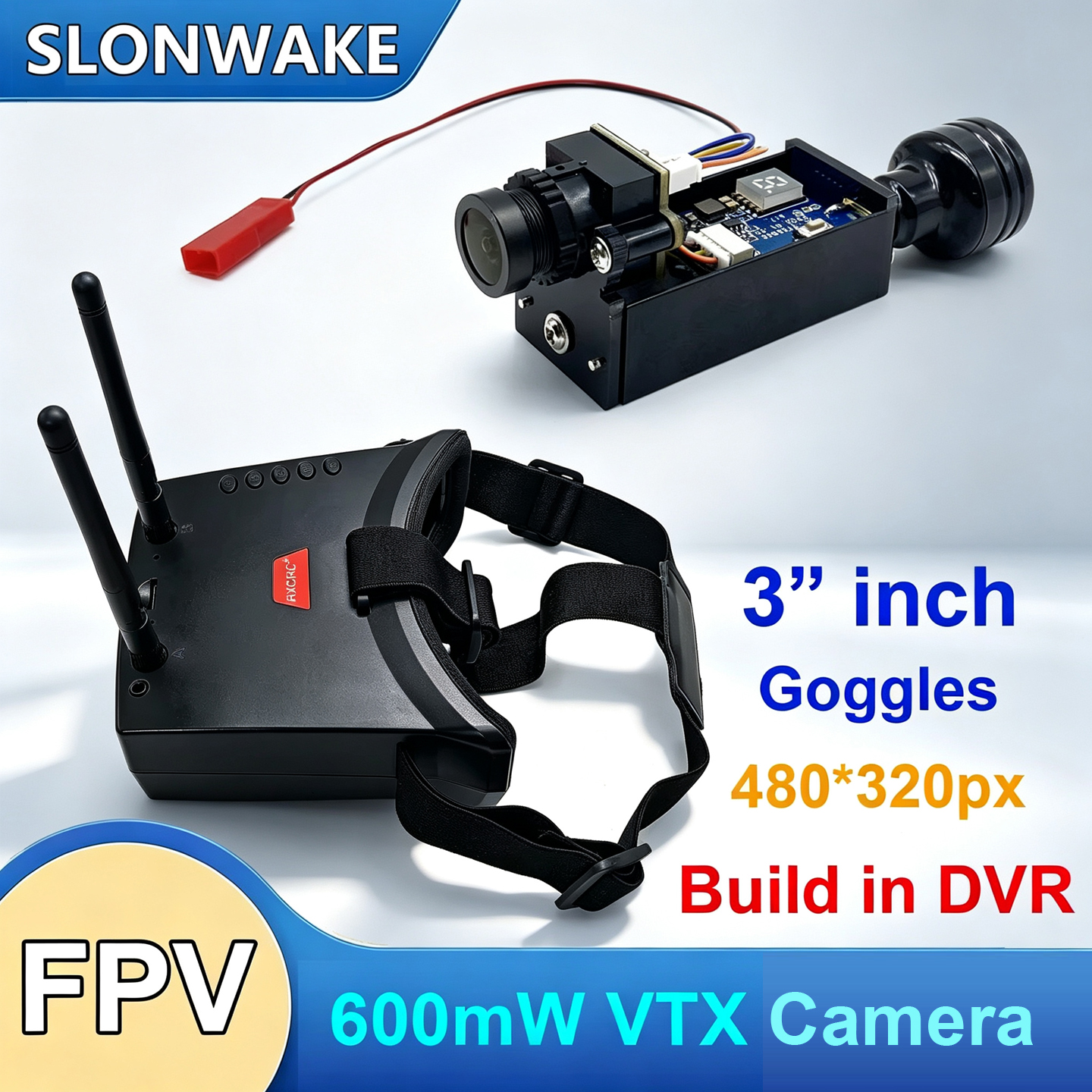 Fpv Drone Camera - 5.8G 56CH 듀얼 안테나 FPV 고글