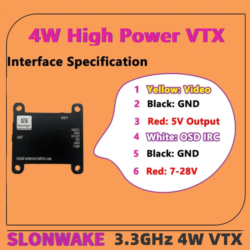 SLONWAKE FPV 3.3G 16채널 4000mW  - Fpv Drone Frame 리뷰 및 가격