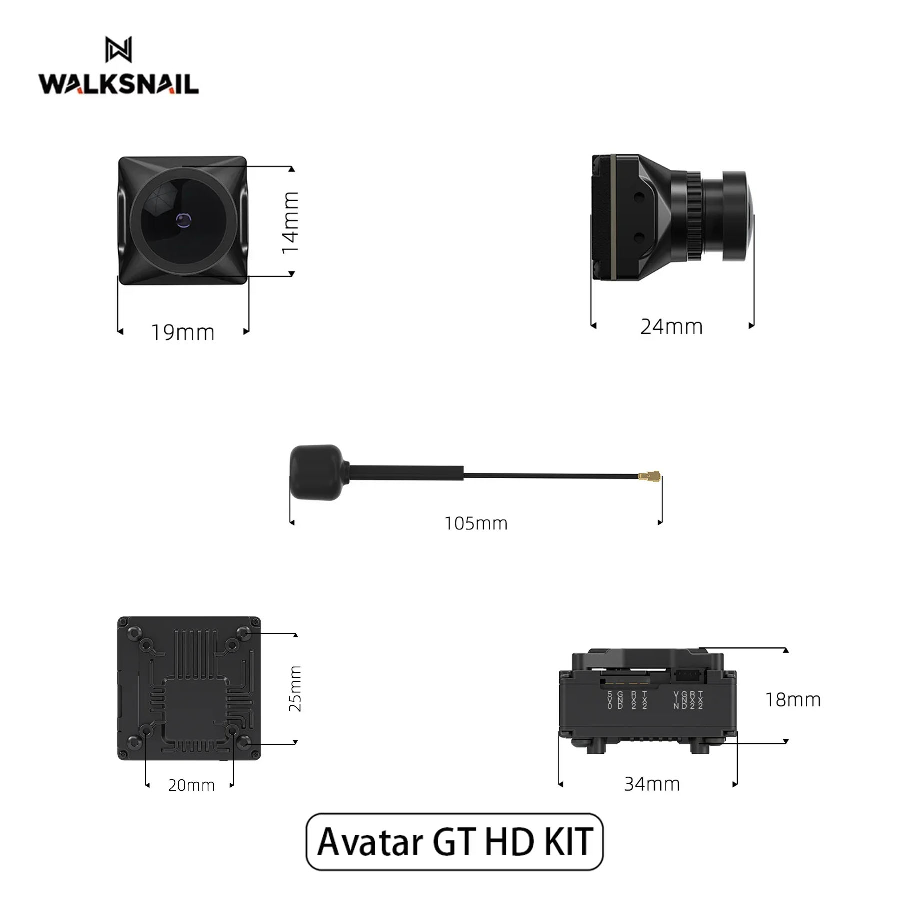 Walksnail 아바타 GT HD 키트 2W VTX  - Fpv Drone Kit 리뷰 및 가격
