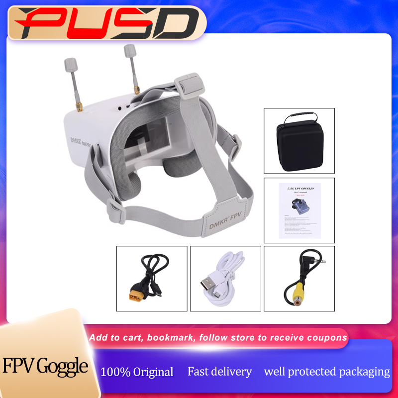 오리지널 008D PRO 화이트 FPV 고글(DVR 포 - Fpv Drone Goggles 리뷰 및 가격