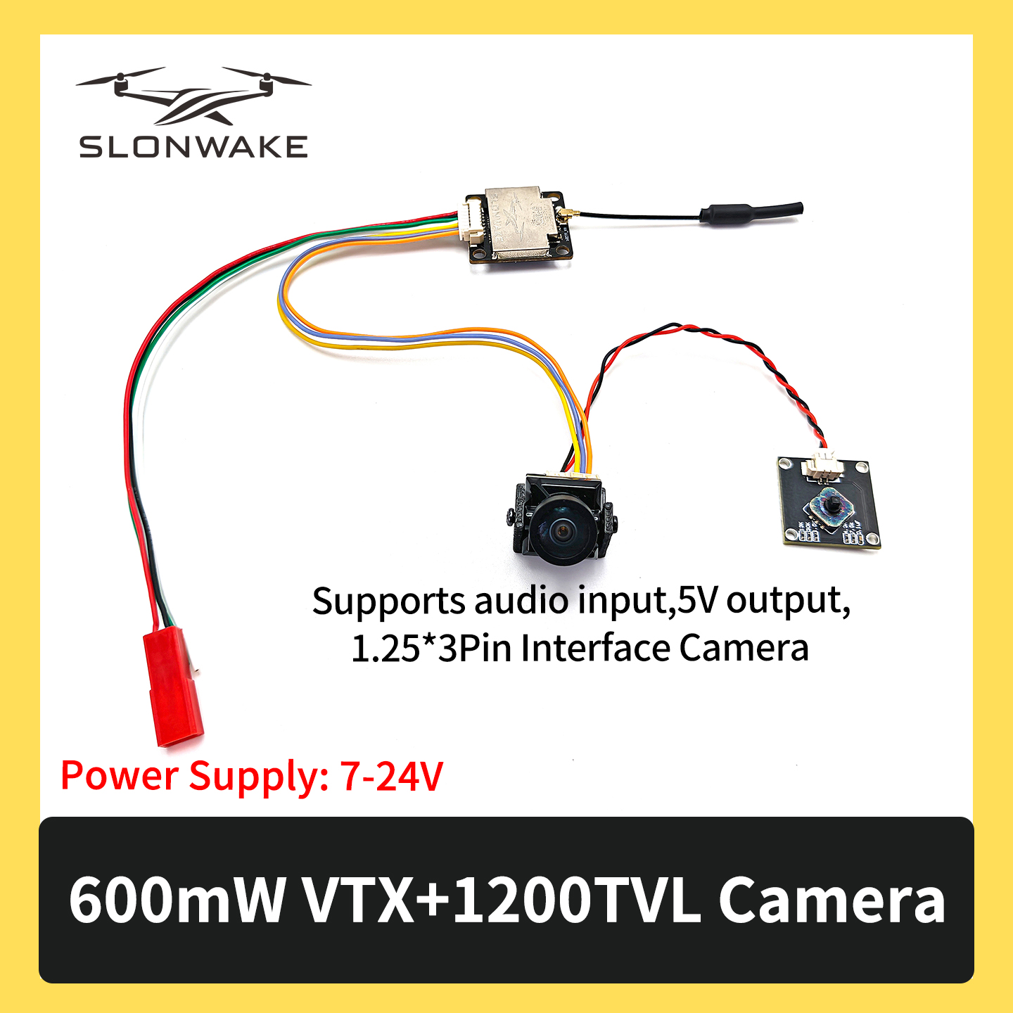 슬론웨이크 5.8G 600mW 7-24V FPV 비디오 - Fpv Drone Camera 리뷰 및 가격