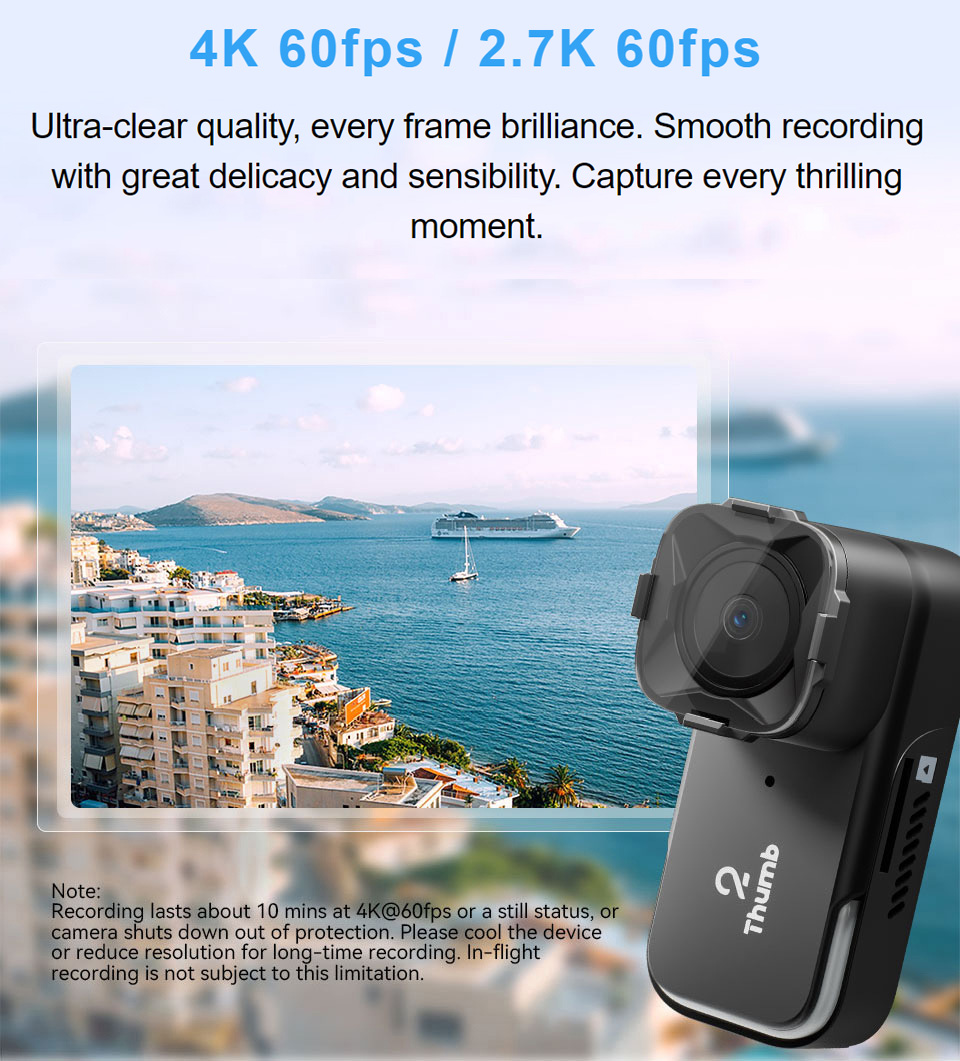 새로운 버전 RunCam Thumb 2 4K 2.7K  - Fpv Drone Camera 리뷰 및 가격