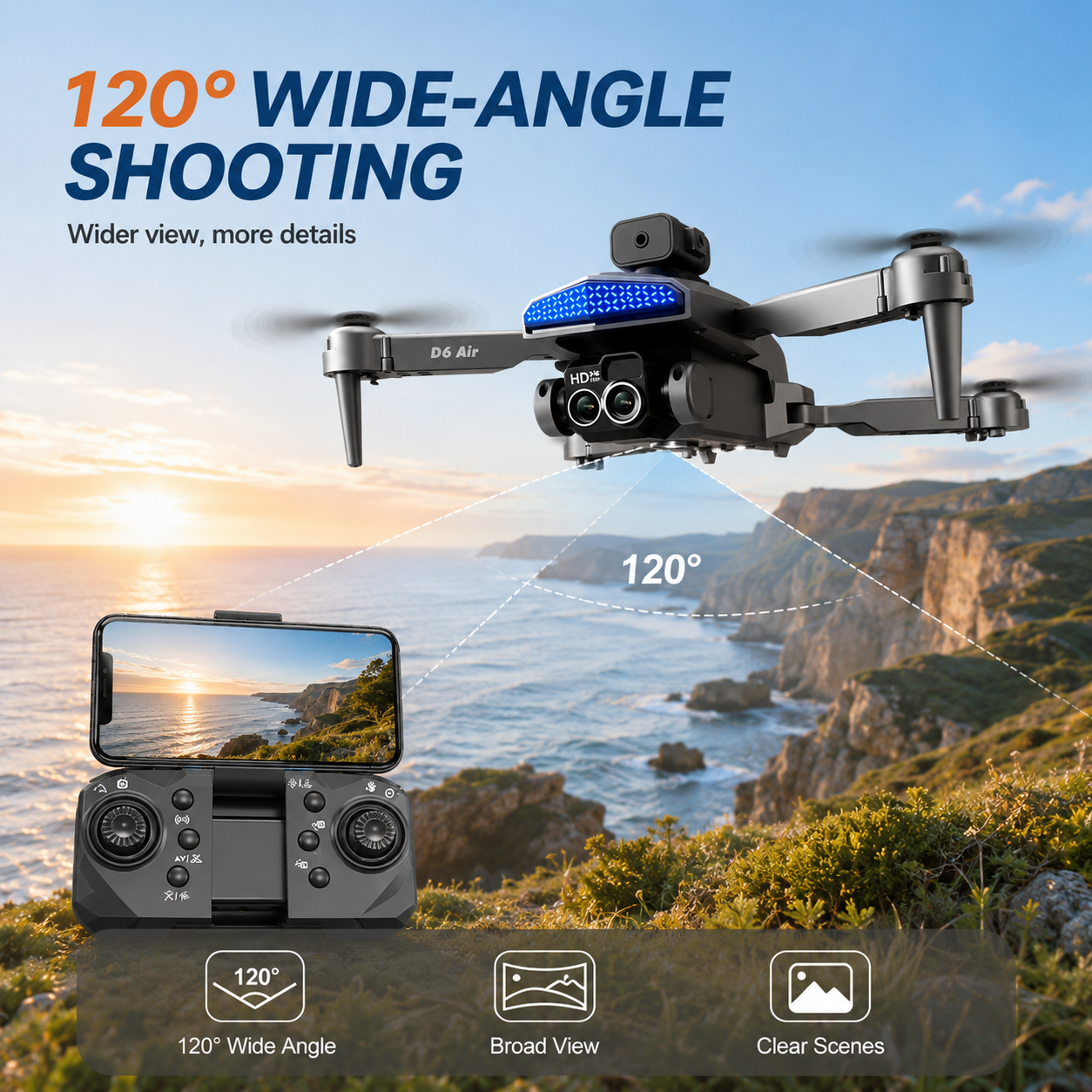 ZNLYRION D6 에어 폴더블 RC 드론 4K 듀얼 - Fpv Drone Bag 리뷰 및 가격