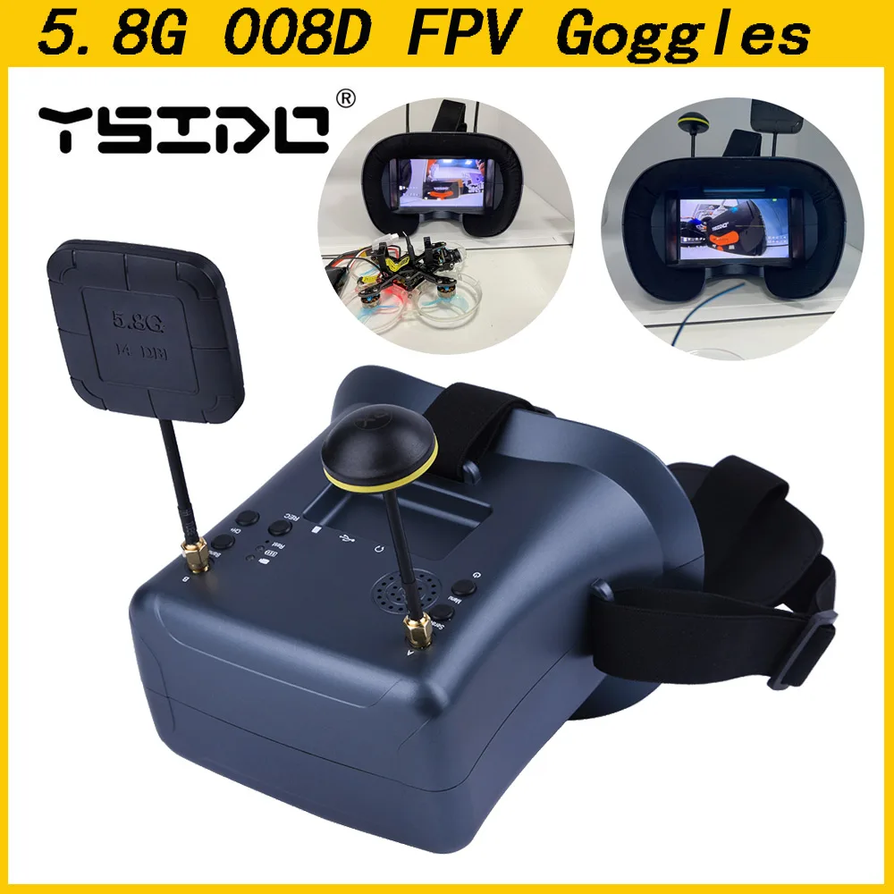 5.8G 40CH 4.3 인치 800*480 비디오 헤 - Fpv Drone Goggles 리뷰 및 가격