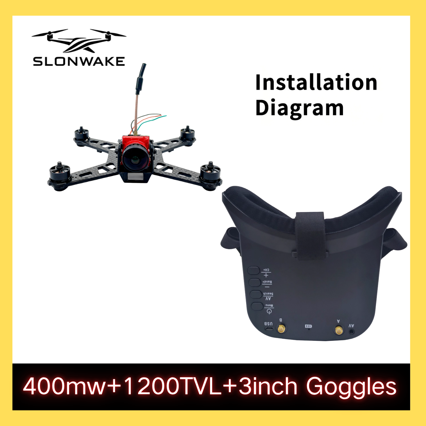 SLONWAKE 5.8G 48CH FPV 400mw V - Fpv Drone Camera 리뷰 및 가격