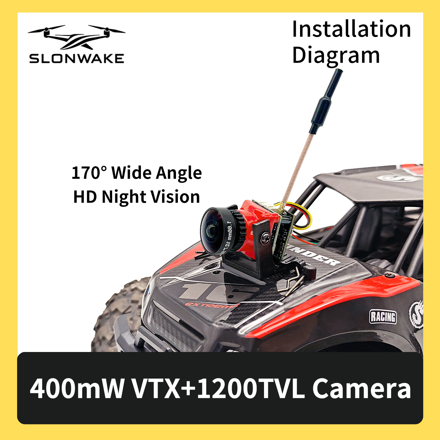 SLONWAKE 5.8G 48CH FPV 400mw V - Fpv Drone Camera 리뷰 및 가격