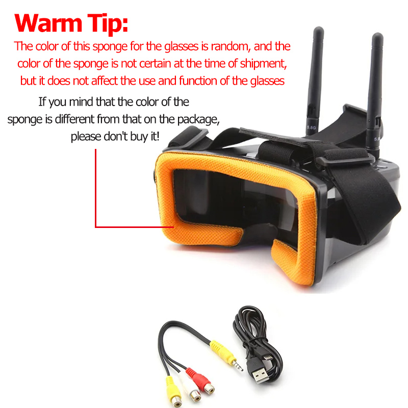 VR009 FPV 비디오 고글 3인치 480*320 L - Fpv Drone Goggles 리뷰 및 가격